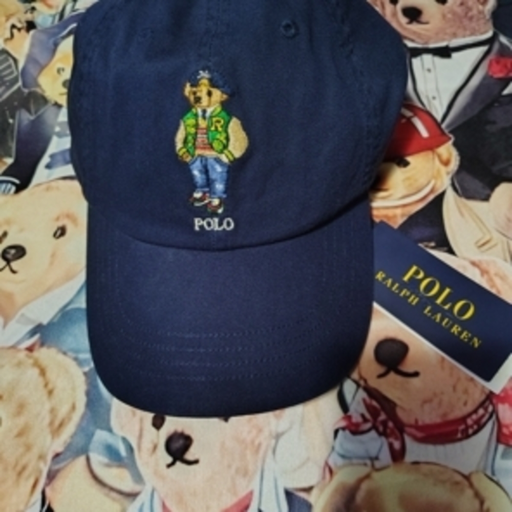 Ralph Lauren Dark Blue Polo Bear Hat